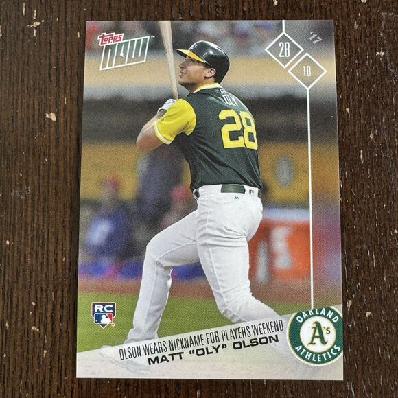 Topps Other - 2017 Topps Now Players Weekend Matt Olson Rookie Card #PW-99 NM RC All Star